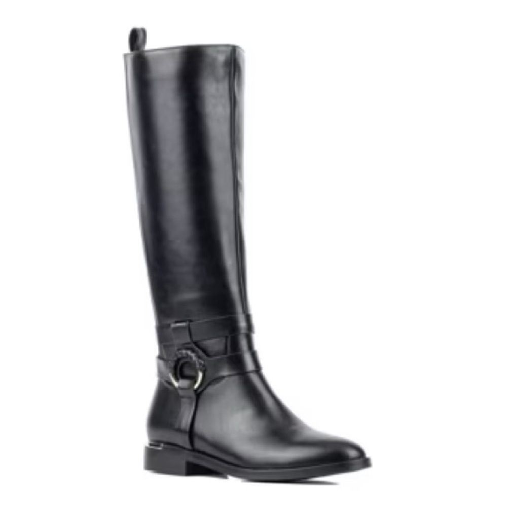Torgeis Womens Belladona Tall Stacked Heel Riding Boots